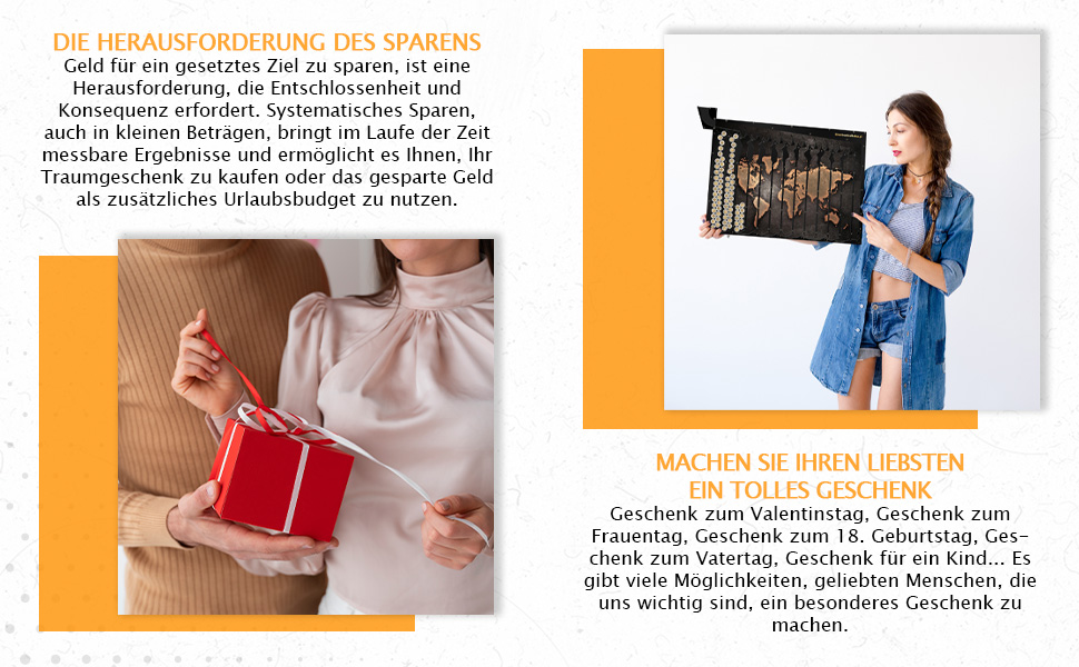 Handgemachtes Spardose für Euro-Münzen