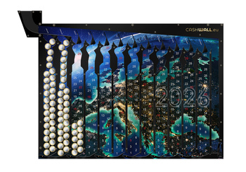 Calendar 2026 Earth Sphere | Gift box with calendar  | Money box