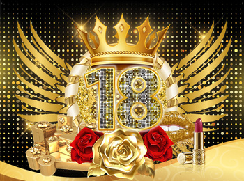 Boîte murale décorative | 18e anniversaire pour filles