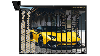 Wall money box | Lamborghini | Gift idea for car fans