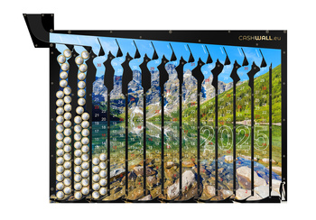 Calendar 2025 Mountain view | Money box from the sea eye