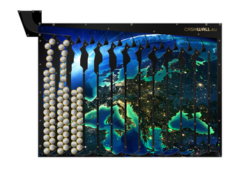 Wandspardose | Planet Erde | Perfekte Geschenkidee für Jedermann