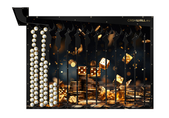 Spardose I Goldener Würfel I Geschenk für Spielefans