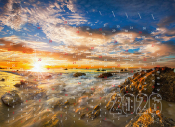 Sfondo per salvadanaio con motivo Tramonto 2026