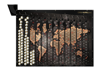 Calendario de pared 2026 | Mapa del mundo | Regalo perfecto para aficionados a los viajes